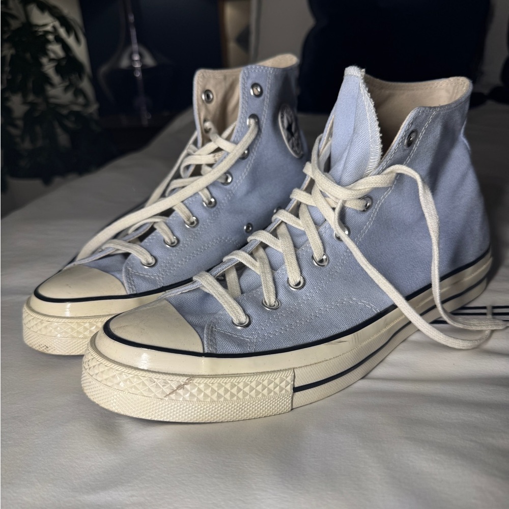 Barely-Worn Light Blue High-Top Converse / Chuck Taylor Sneakers